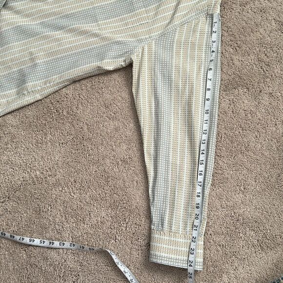 Men's Tommy Bahama Cotton Button Down Long Sleeve Shirt Size Large - Picture 8 of 10